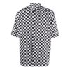 Off-White Men’ s Plaid Lapel Short Sleeve Black Shirt