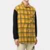 Off-White Men’ s Plaid Large Yellow Shirt