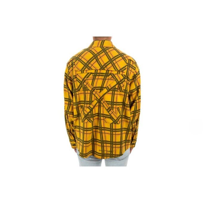 Off-White Men’ s Plaid Yellow Shirt