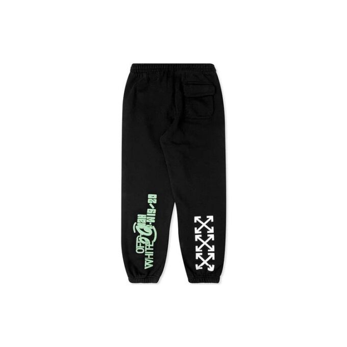 Off-White Men’ s Printing Black Sports Pants/Trousers/Joggers