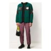 Off-White Men’ s Printing Fleece Jacket Green