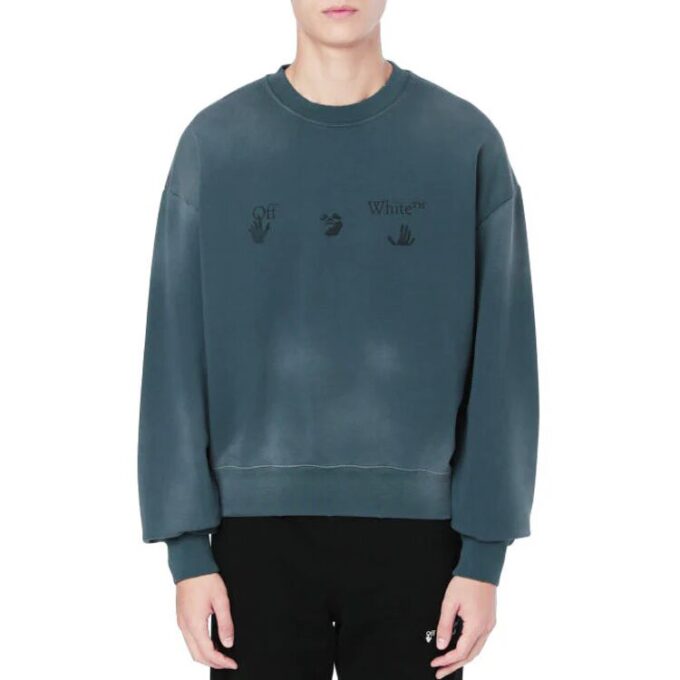 Off-White Men’ s Printing Round Neck Blue