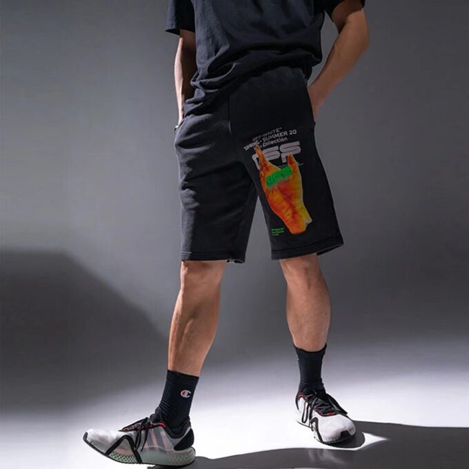 Off-White Men’ s Printing Shorts Black