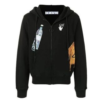 Off-White Men’ s Printing Zipper Black