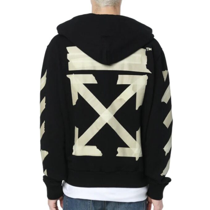 Off-White Men’ s Rubber Strap Arrow Printing Classic Black