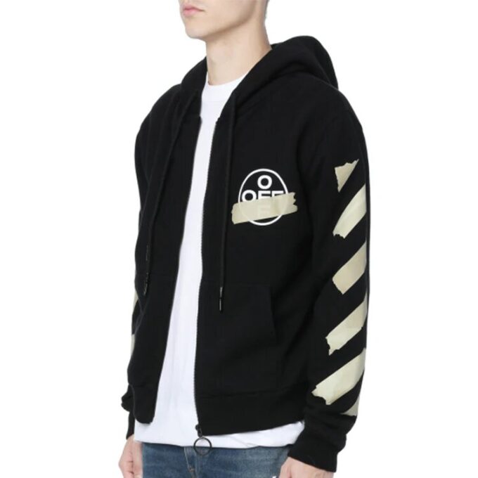 Off-White Men’ s Rubber Strap Arrow Printing Classic Black