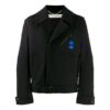 Off-White Men’ s Short Arrow Pattern Suit Jacket Loose Fit Black