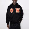 Off-White Men’ s Skate Alphabet Zipper Loose Fit Black