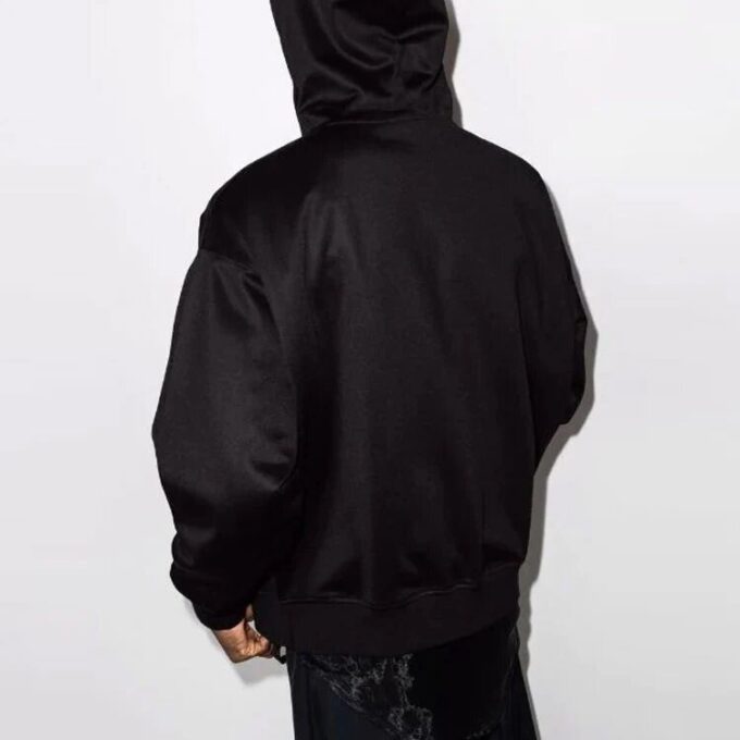 Off-White Men’ s Skate Alphabet Zipper Loose Fit Black