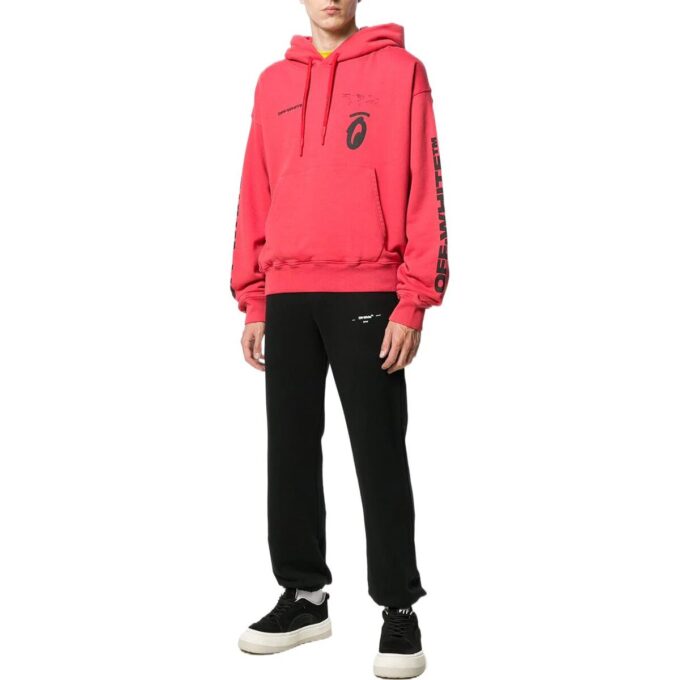 Off-White Men’ s Small Logo Bundle Feet Sports Pants/Trousers/Joggers Black