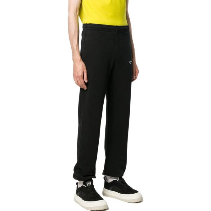 Off-White Men’ s Small Logo Bundle Feet Sports Pants/Trousers/Joggers Black