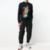 Off-White Men’ s Solid Color Cargo Pocket Sports Pants/Trousers/Joggers Loose Fit Black