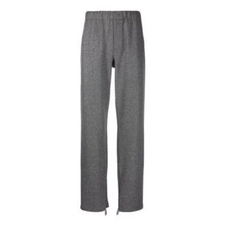 Off-White Men’ s Solid Color Casual Straight Sports Pants/Trousers/Joggers Gray