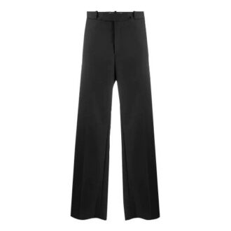 Off-White Men’ s Solid Color Casual Suit Long Pants/Trousers Loose Fit Black