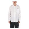 Off-White Men’ s Solid Color Logo Printing Long Sleeves Version White Shirt