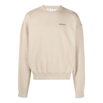 Off-White Men’ s Solid Color Long Sleeves Khaki