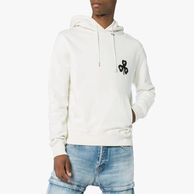 Off-White Men’ s Solid Color Long Sleeves White