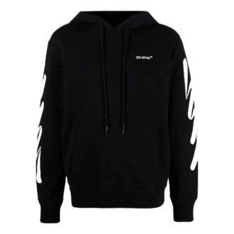 Off-White Men’ s Solid Color Pattern Printing Black