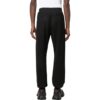 Off-White Men’ s Solid Color Plain Weave Knit Bundle Feet Sports Pants/Trousers/Joggers Black