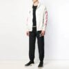 Off-White Men’ s Solid Color Side White Stripe Casual Pants/Trousers Black