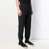 Off-White Men’ s Solid Color Side White Stripe Casual Pants/Trousers Black