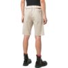 Off-White Men’ s Solid Color Waist Button Straight Cotton Shorts Creamy White