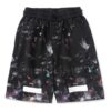 Off-White Men’ s SS21 Casual Starry Sky Splash Ink Shorts Black