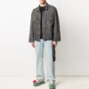 Off-White Men’ s SS21 Denim Jacket Ordinary Version Gray