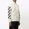 Off-White Men’ s SS21 Diagonal Stripes Pattern Printing Jacket Beige