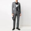 Off-White Men’ s SS21 Logo Gray Long Pants/Trousers