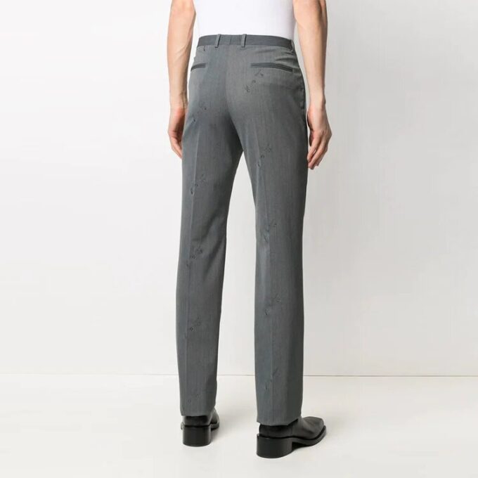 Off-White Men’ s SS21 Logo Gray Long Pants/Trousers