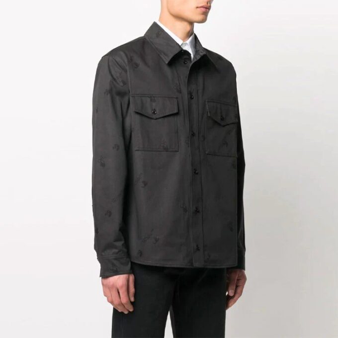 Off-White Men’ s SS21 Logo Printing Black Shirt