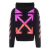 Off-White Men’ s SS21 Logo Printing Long Sleeves Loose Fit “Black Fuchsia”