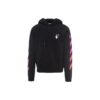 Off-White Men’ s SS21 Logo Printing Long Sleeves Loose Fit “Black Fuchsia”