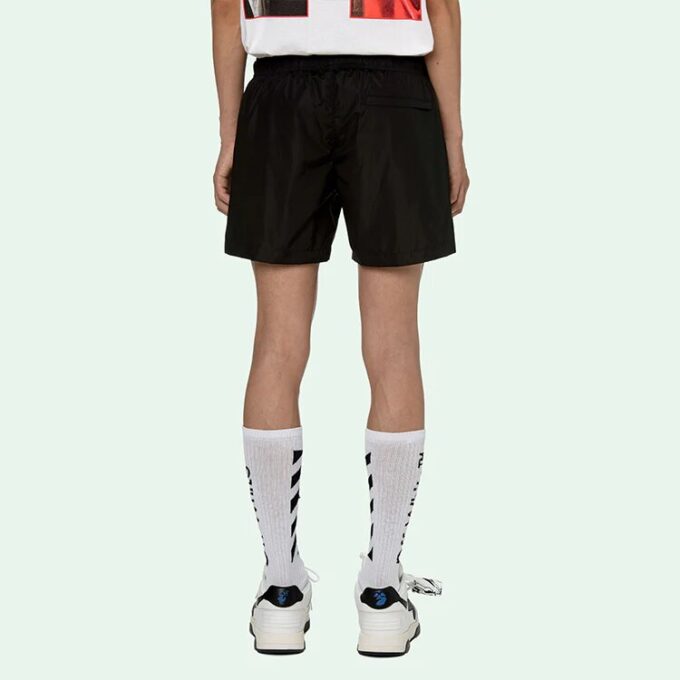 Off-White Men’ s SS21 Logo Shorts Black
