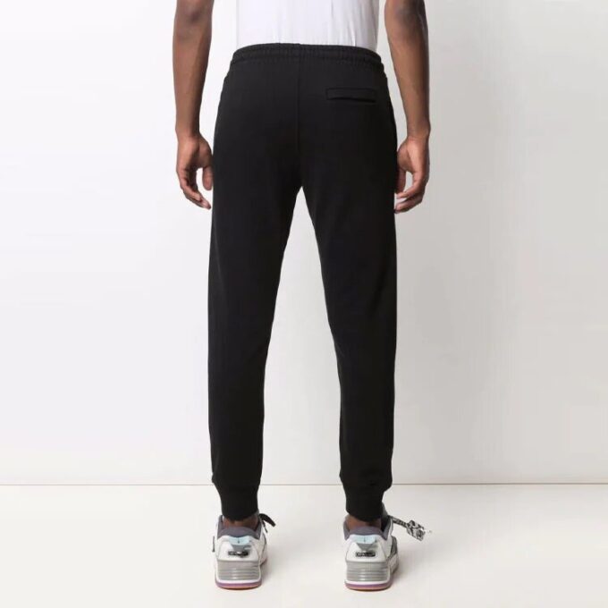 Off-White Men’ s SS21 Solid Color logo Sports Pants/Trousers/Joggers Black
