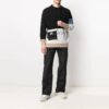 Off-White Men’ s SS21 Zipper Detail Logo Sports Pants/Trousers/Joggers Black