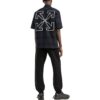 Off-White Men’ s SS22 Alphabet Printing Plaid Arrow Short Sleeve Shirt Blue