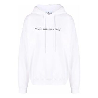 Off-White Men’ s SS22 Alphabet Slogan Printing Loose Fit White