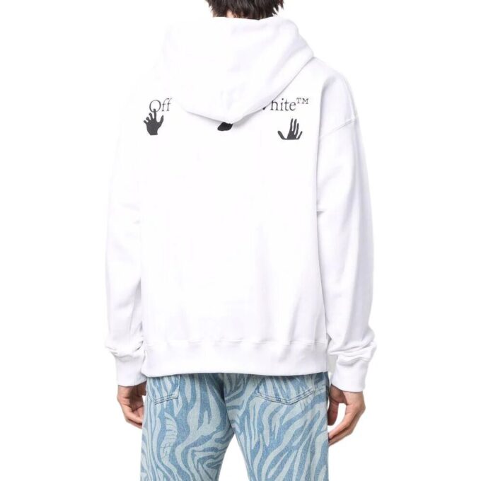 Off-White Men’ s SS22 Alphabet Slogan Printing Loose Fit White