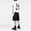 Off-White Men’ s SS22 Arrow Logo Printing Casual Shorts Loose Fit Black