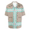 Off-White Men’ s SS22 Arrow Logo Printing Short Sleeve Shirt Beige