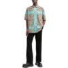 Off-White Men’ s SS22 Arrow Logo Printing Short Sleeve Shirt Beige