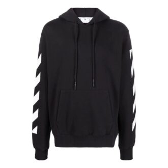 Off-White Men’ s SS22 Arrow Pattern Printing Loose Fit Autumn Black