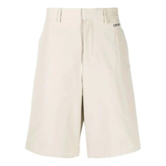 Off-White Men’ s SS22 Arrow Printing Bermuda Shorts Beige