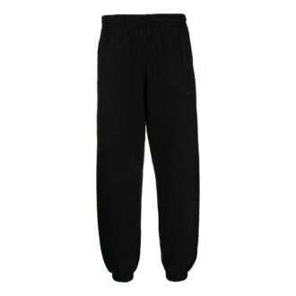 Off-White Men’ s SS22 Back Logo Printing Bundle Feet Sports Pants/Trousers/Joggers Black