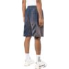 Off-White Men’ s SS22 Bleach Drawstring Lacing Straight Shorts Ordinary Version Blue