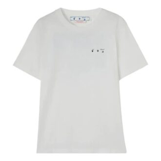 Off-White Men’ s SS22 Caravaggio Arrow Logo Short Sleeve Version White T-Shirt