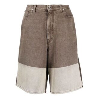 Off-White Men’ s SS22 Colorblock High Waist Casual Denim Shorts Colorblock