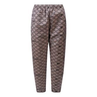 Off-White Men’ s SS22 Full Print Pattern Alphabet Sports Pants/Trousers/Joggers Beige